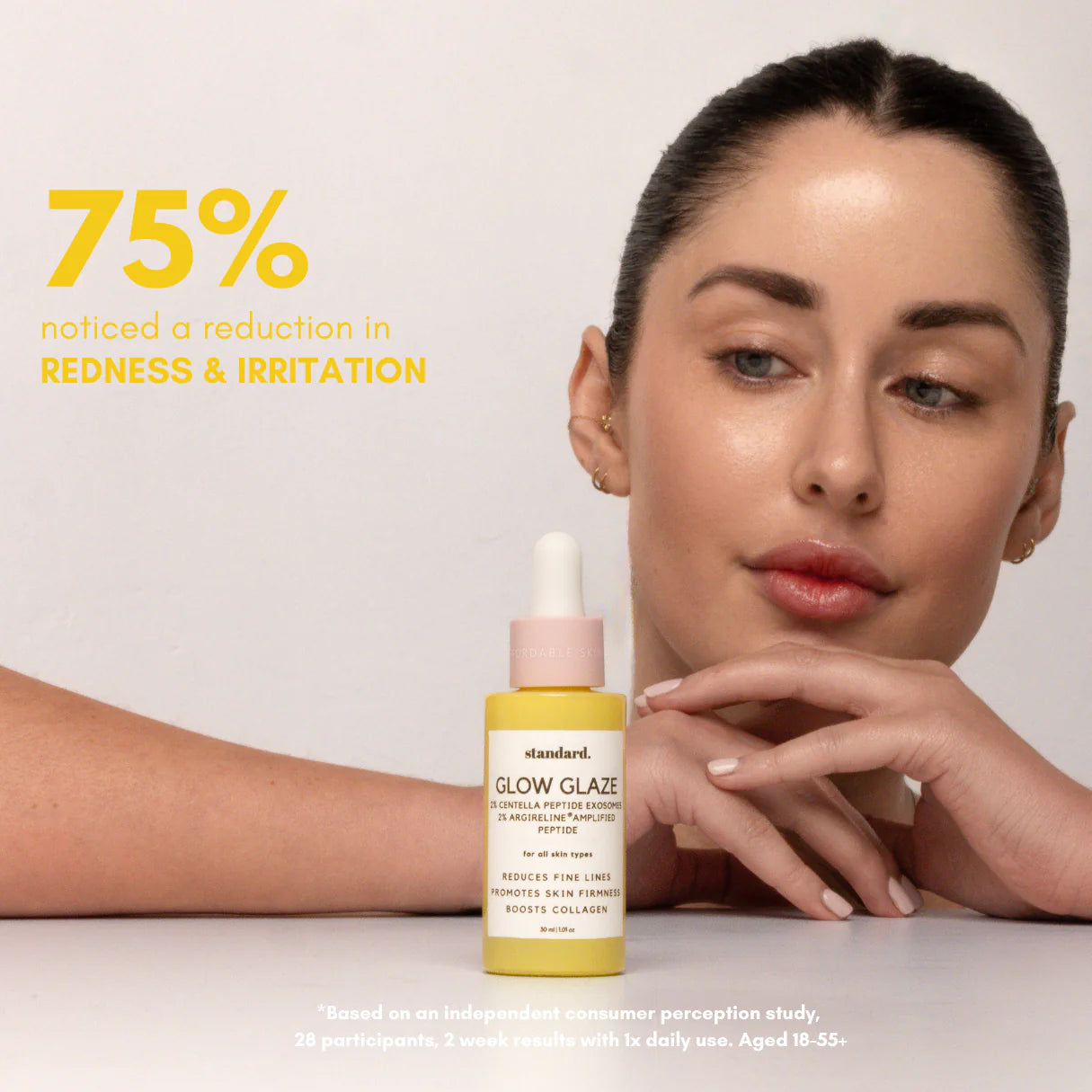 Glow Glaze Serum with 2% Argireline Amplified, Ceramide, Hyaluronic Acid & Centella Reversa
