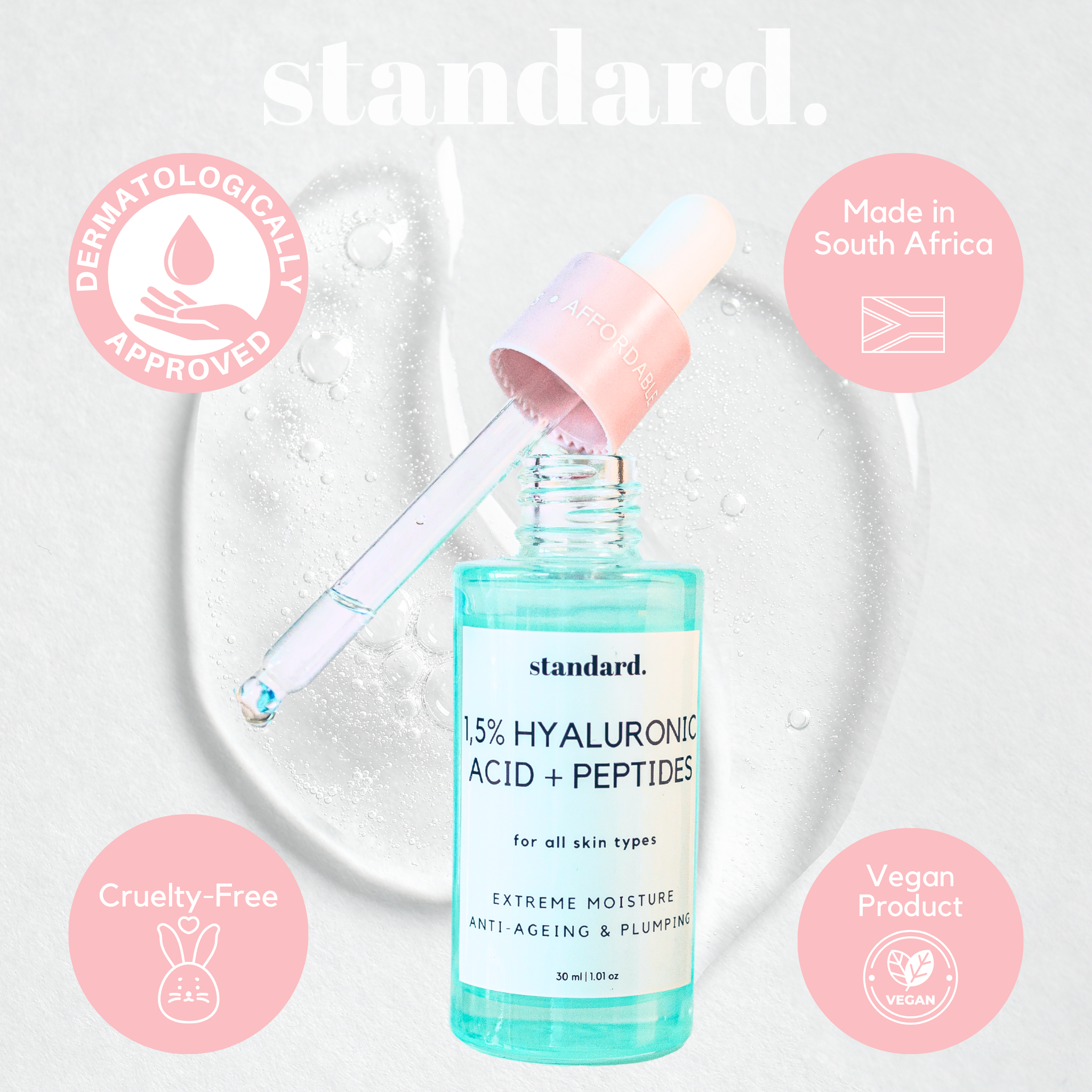 Hyaluronic Acid 1,5% & Peptides Serum - 30ml