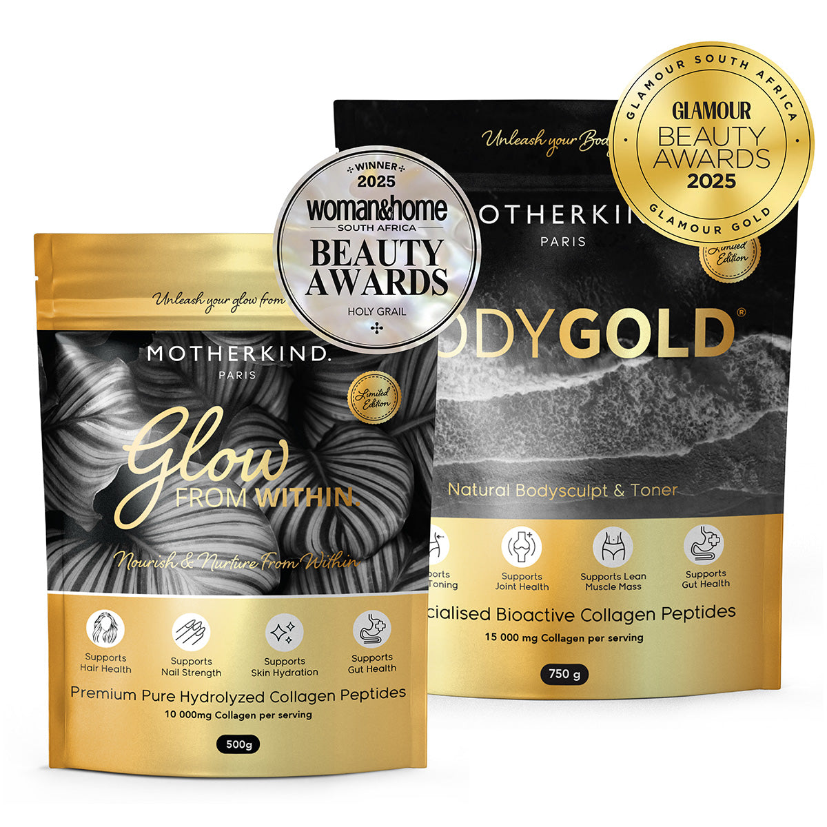 Glow 500g & BodyGold 750g Collagen Bundle - LIMITED EDITION