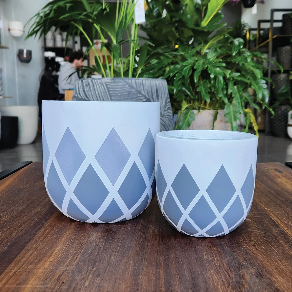 Grey Griffin Indoor Modern Pot Combo