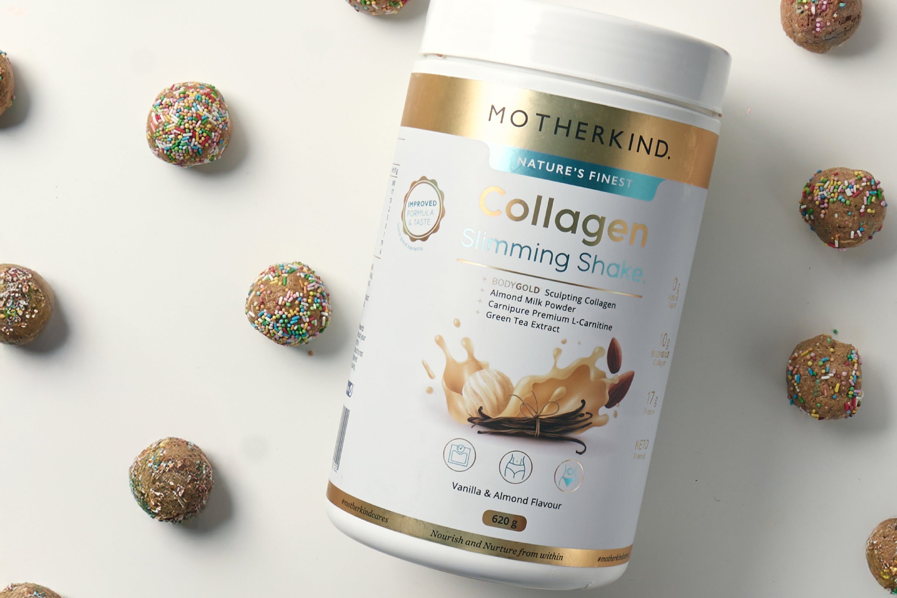 MK Birthday Cake Protein Balls