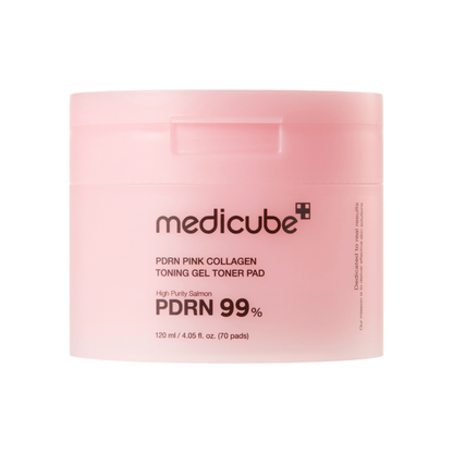 PDRN Pink Collagen Toning Gel Toner Pad