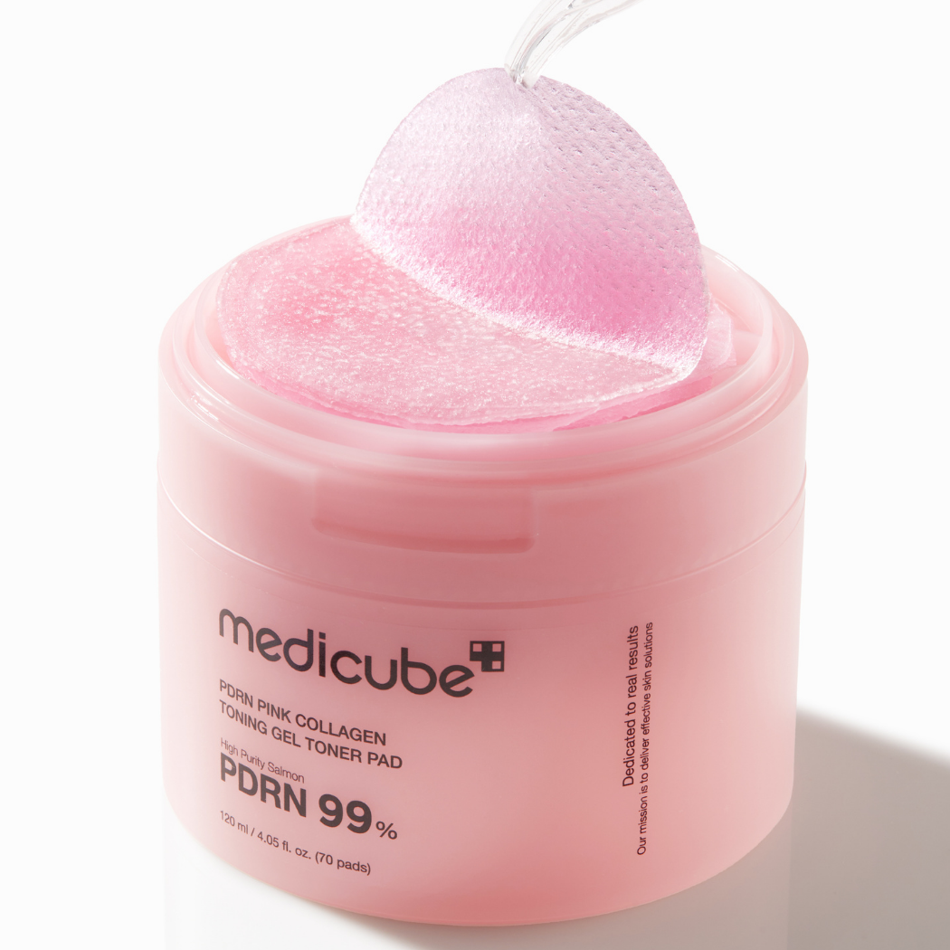 PDRN Pink Collagen Toning Gel Toner Pad
