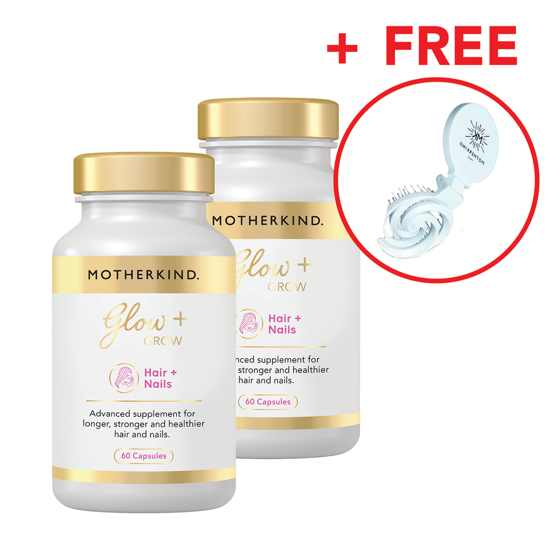 Glow + Grow Hair Growth Collagen Starter Kit + FREE GIFT
