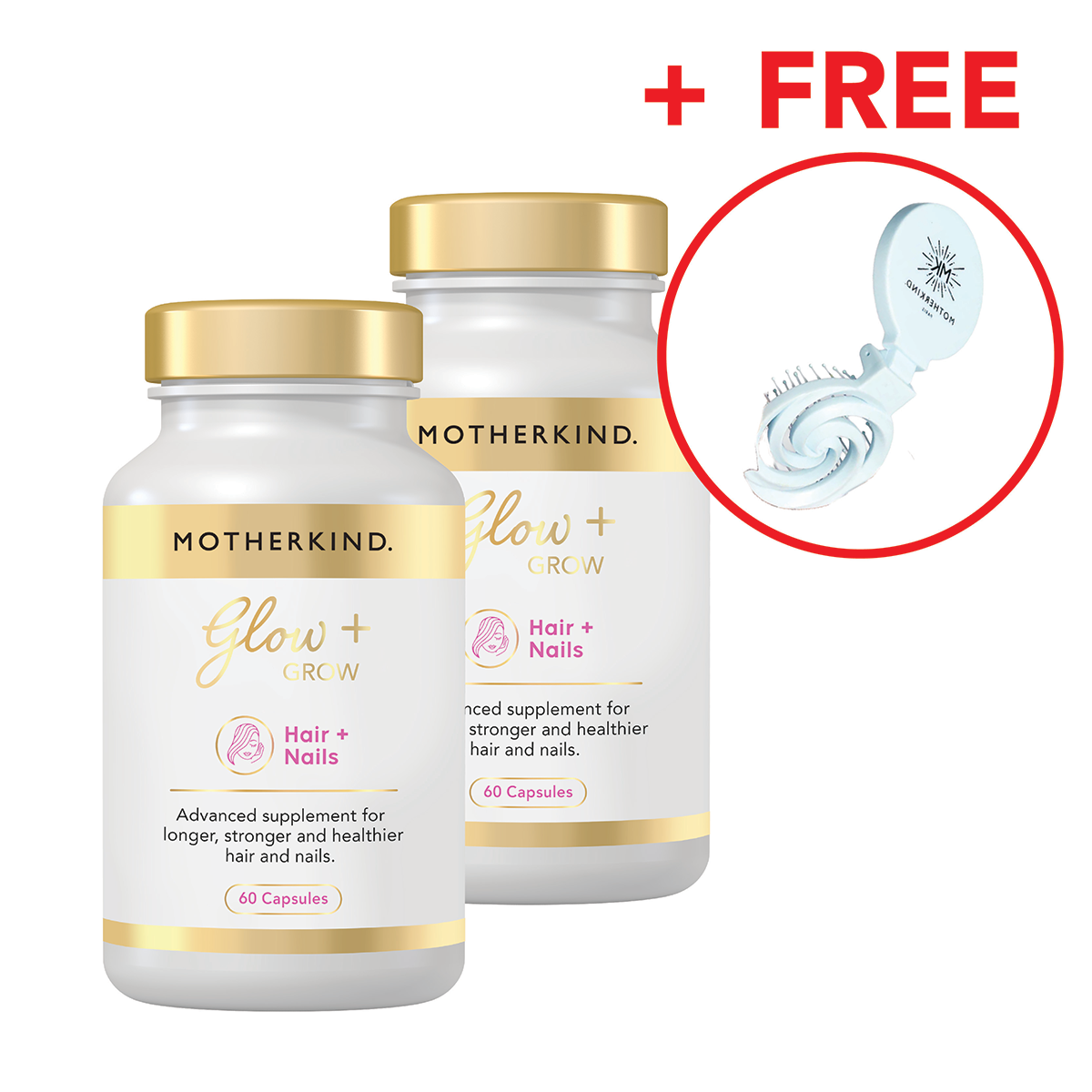 Glow + Grow Hair Growth Collagen Starter Kit + FREE GIFT
