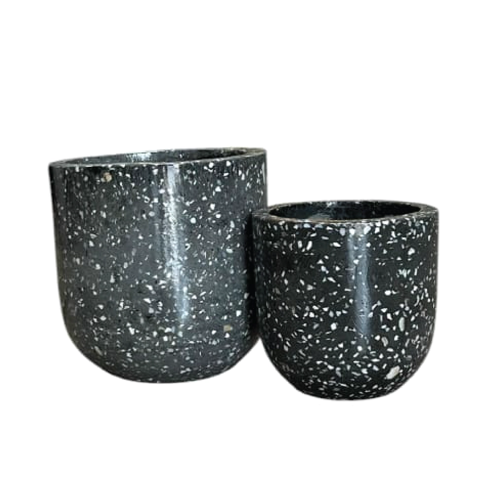 Black Pearl Indoor Modern Pot Combo