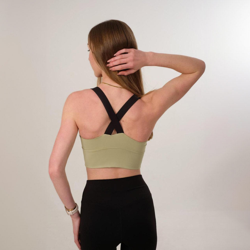 Colour Contrast Sports Bra