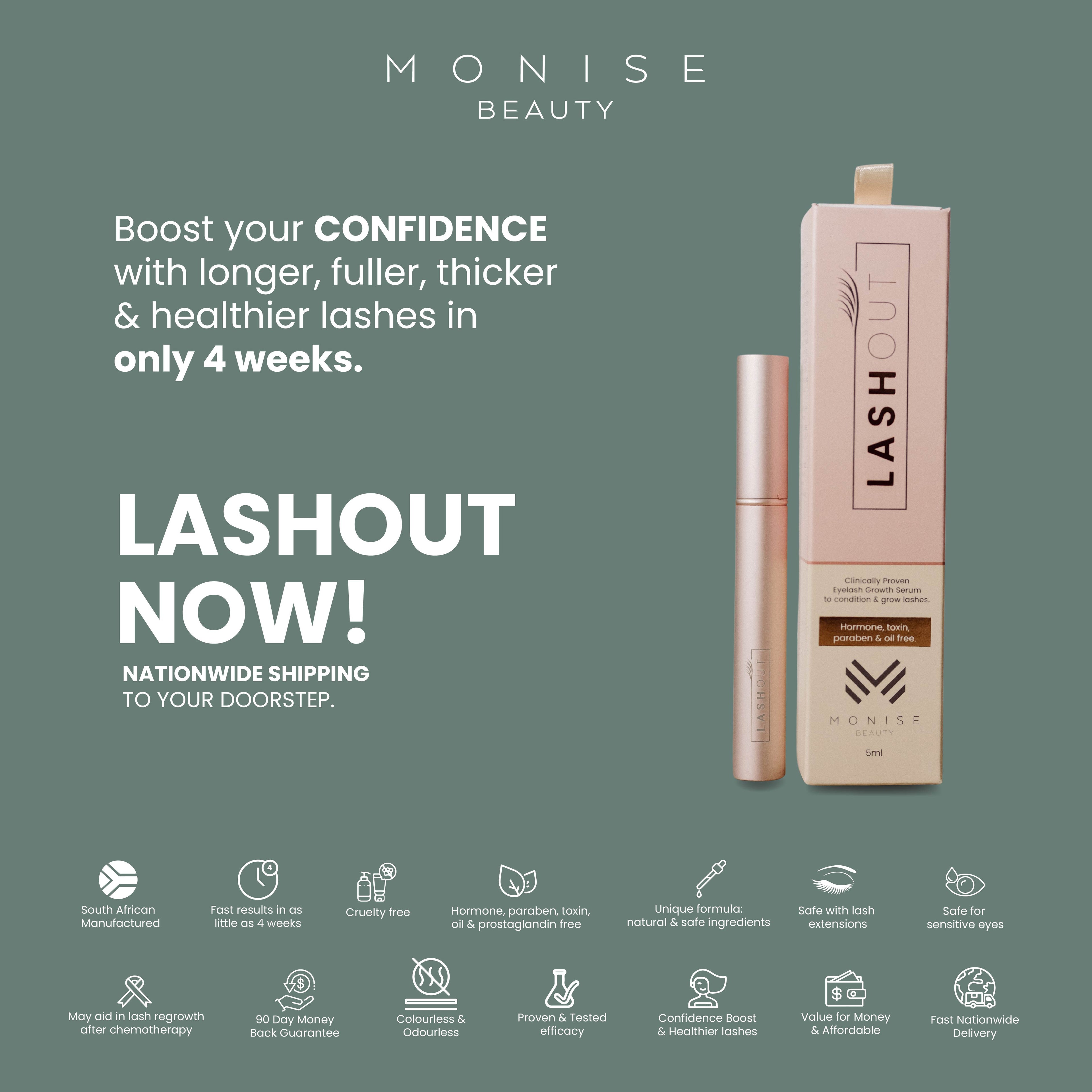 LASHOUT Eyelash growth serum