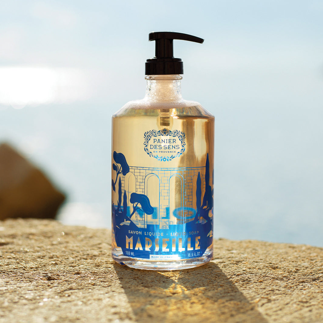 LIMITED EDITION Glass bottle – Liquid Marseille soap 500ml | OLIVE