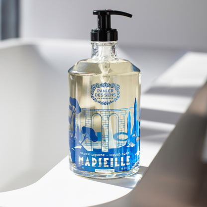 LIMITED EDITION Glass bottle – Liquid Marseille soap 500ml | OLIVE