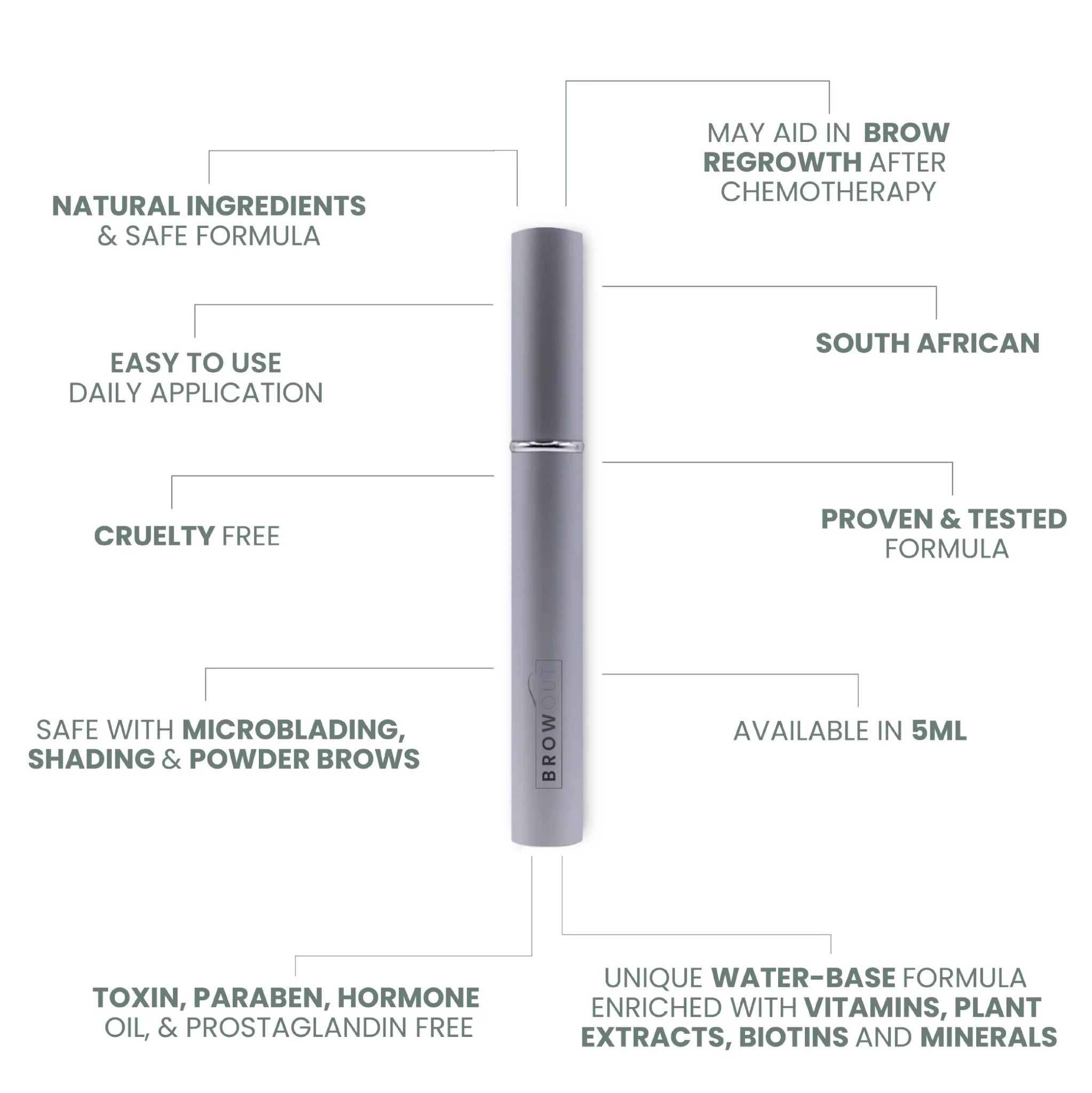 BROWOUT Eyebrow growth serum