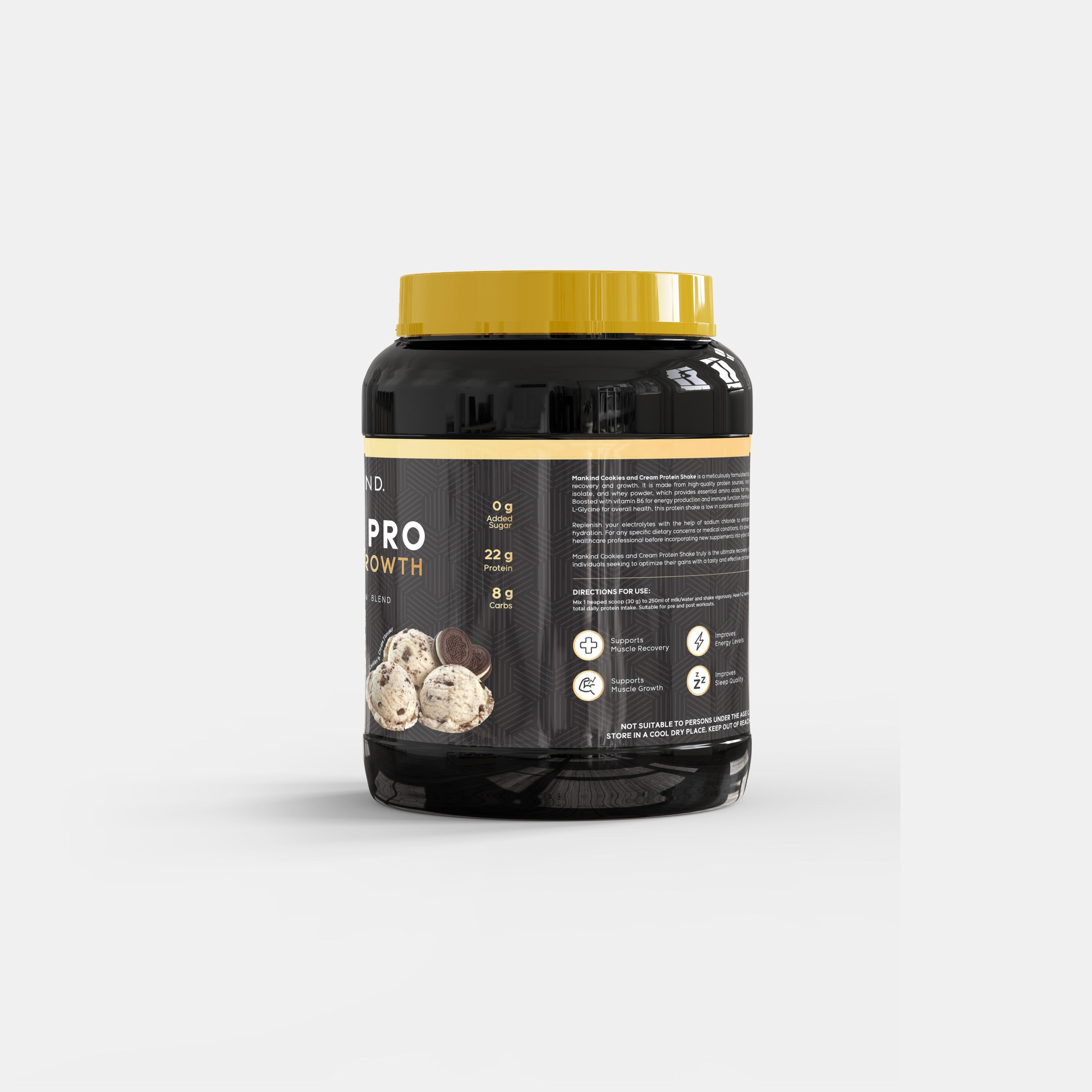 Whey Pro Muscle Growth 1.8kg - Cookies and Cream Flavour