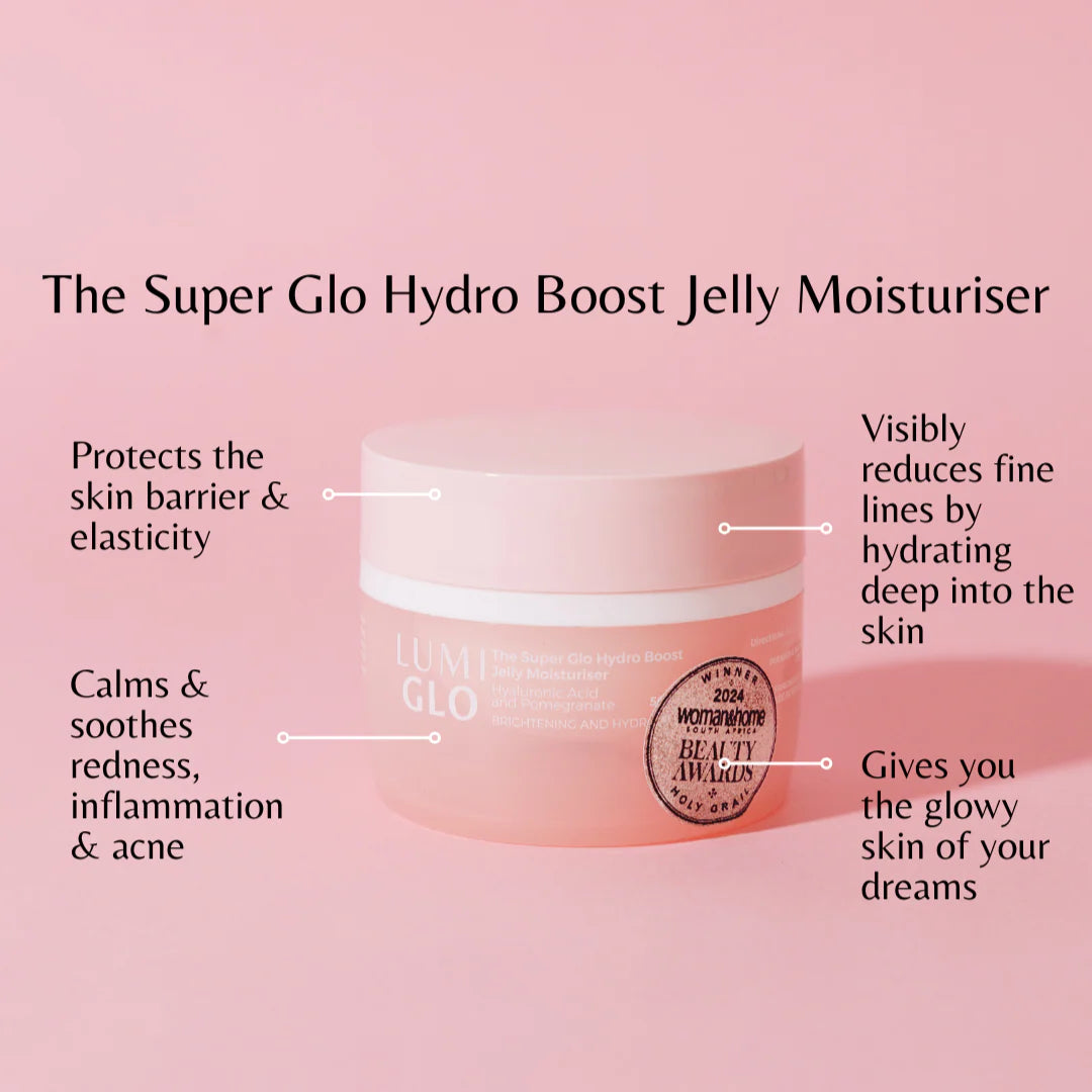The Super Glo Hydro Boost Jelly Moisturiser