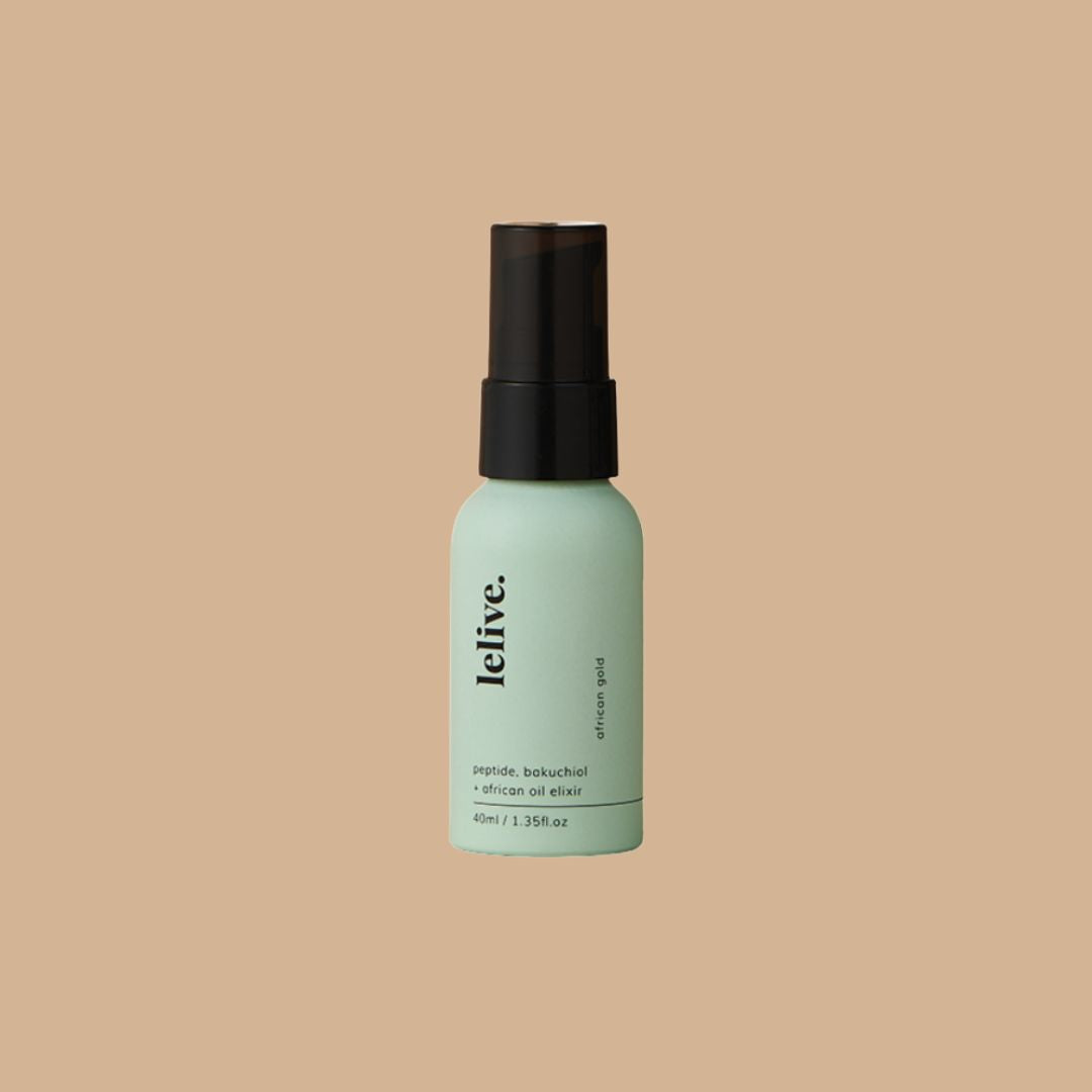 african gold | peptide, bakuchiol + african oil elixir – Motherkind Co